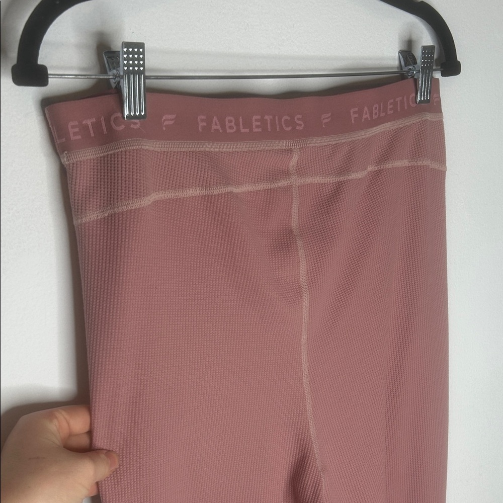 Fabletics Waffle Dusty Rose High-Waisted Legging - Picture 12 of 12